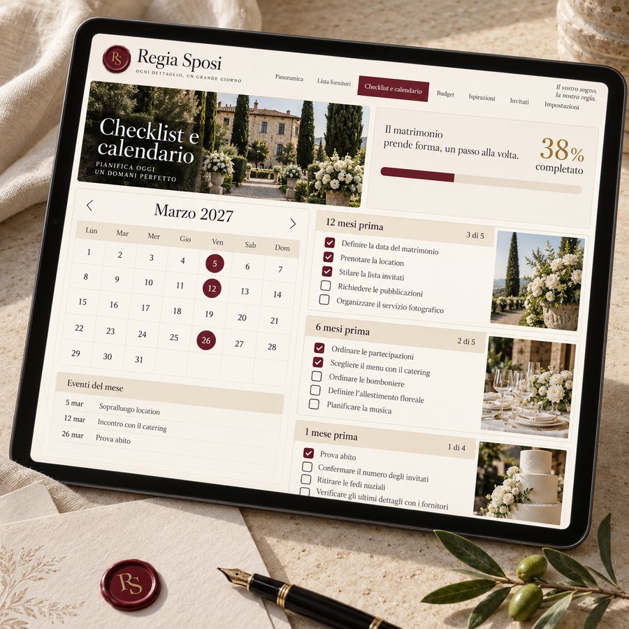 Checklist e calendario